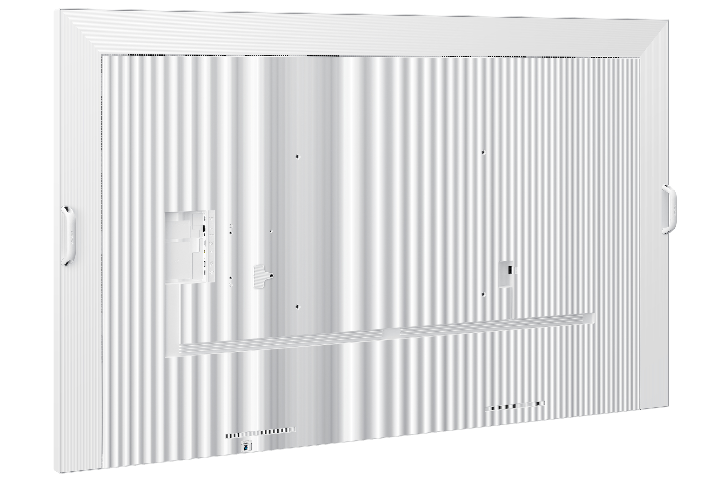 TV-Rückseite, Wandbefestigung, Anschlüsse, Belüftung, Statisches Panel
