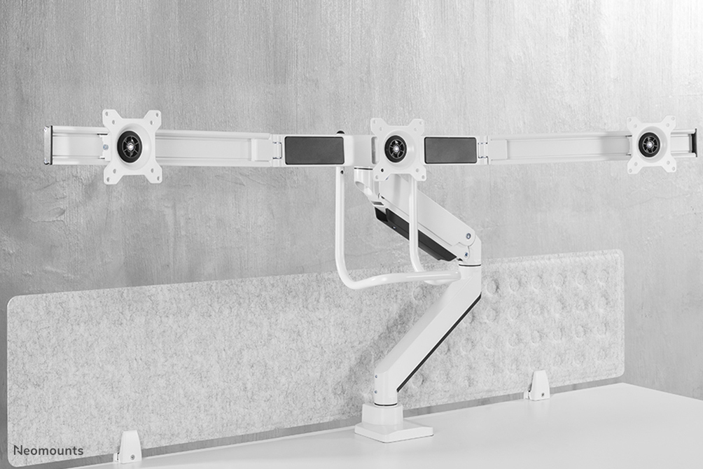 Neomounts Select Flachbild Tischhalterung - Klemme /Bolzen - 6 kg - 43,2 cm (17 Zoll) - 68,6 cm (27 Zoll) - 100 x 100 mm - Weiß