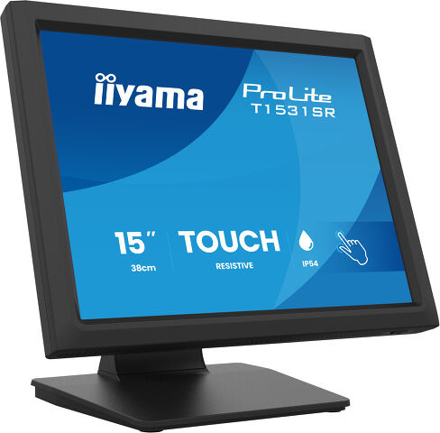 15 Zoll, Touchscreen, Resistiv, Monitor, Rahmen