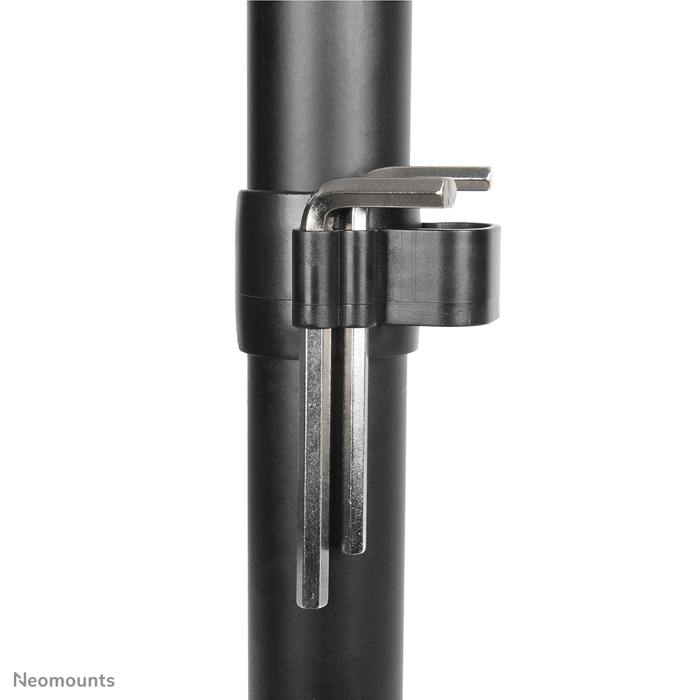 Neomounts Select Flachbild Tischhalterung - Klemme /Bolzen - 8 kg - 25,4 cm (10") - 68,6 cm (27") - 100 x 100 mm - Schwarz