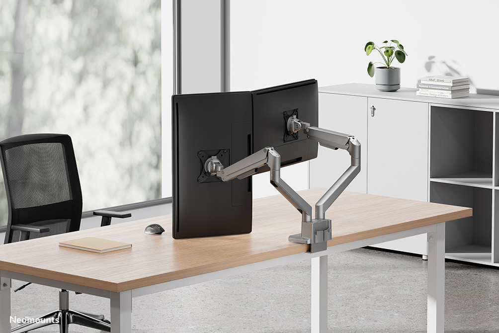 Monitorarm, Doppelte Monitorhalterung, Schreibtischarm, verstellbar, Arbeitsplatzzubehör