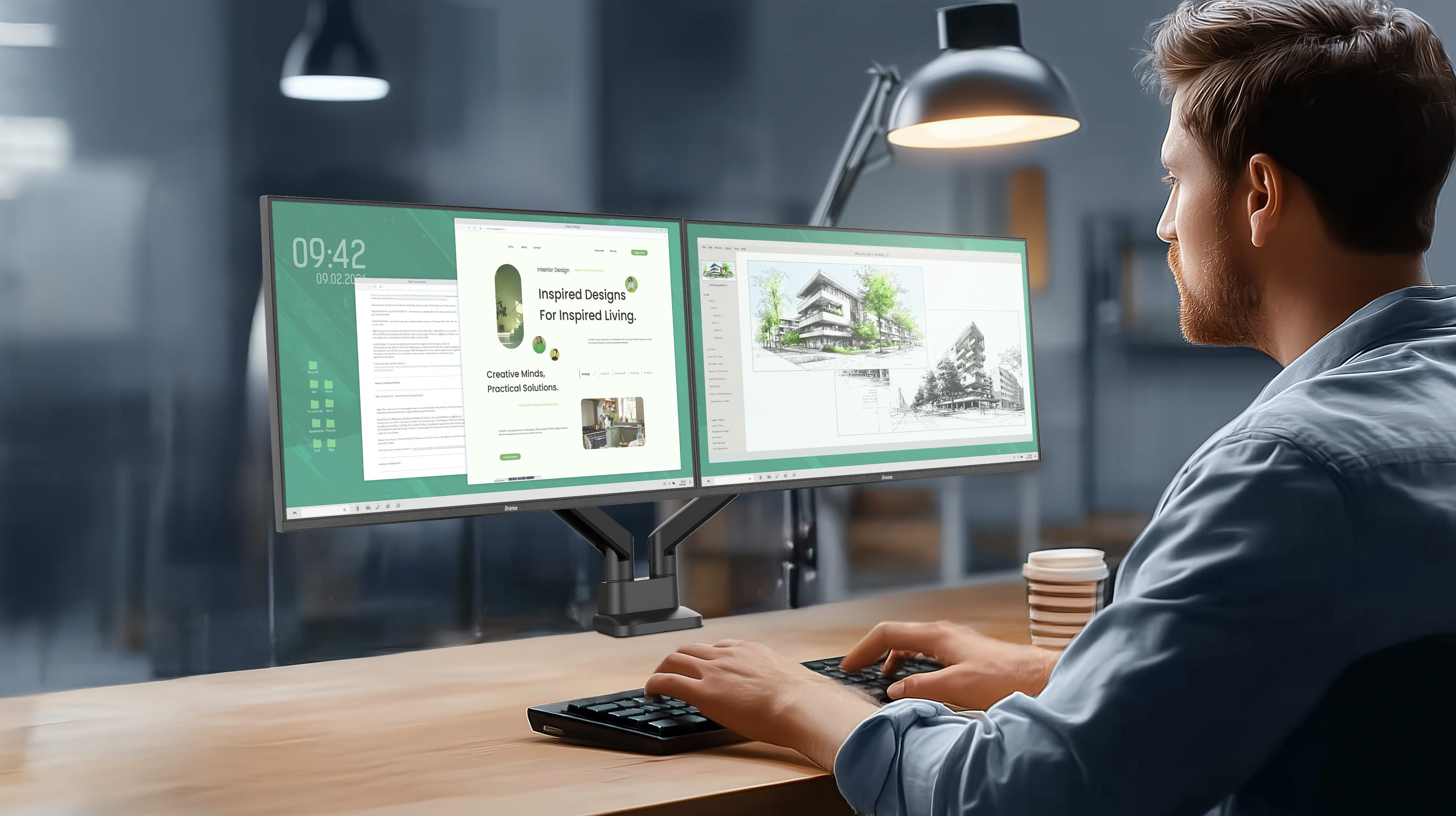 Moebel, Tabelle, Schreibtisch, Kopf, Gesicht