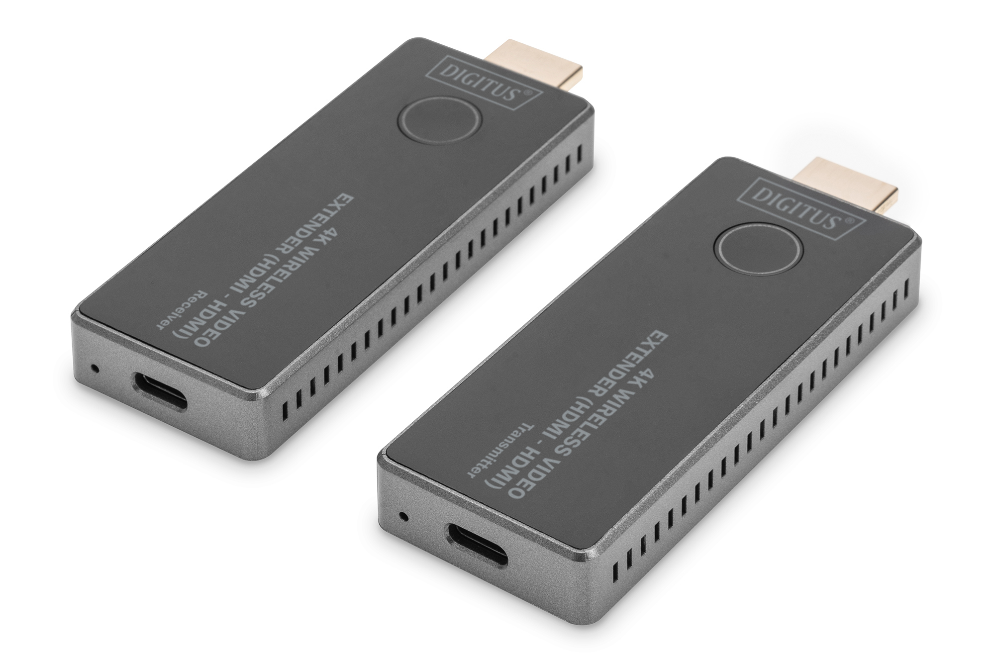 HDMI-Adapter, USB-C, Video, Audio, Grau Kunststoff