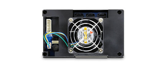 Server Backplane 3,5" 3-fach SAS/SATA Hot-Swap | Anschluss 3 x SATA | Einbau in 2x 5.25" Einschub | für RM42300, RM41300 Computerausrüstung, Elektronik, Hardware, Sprecher