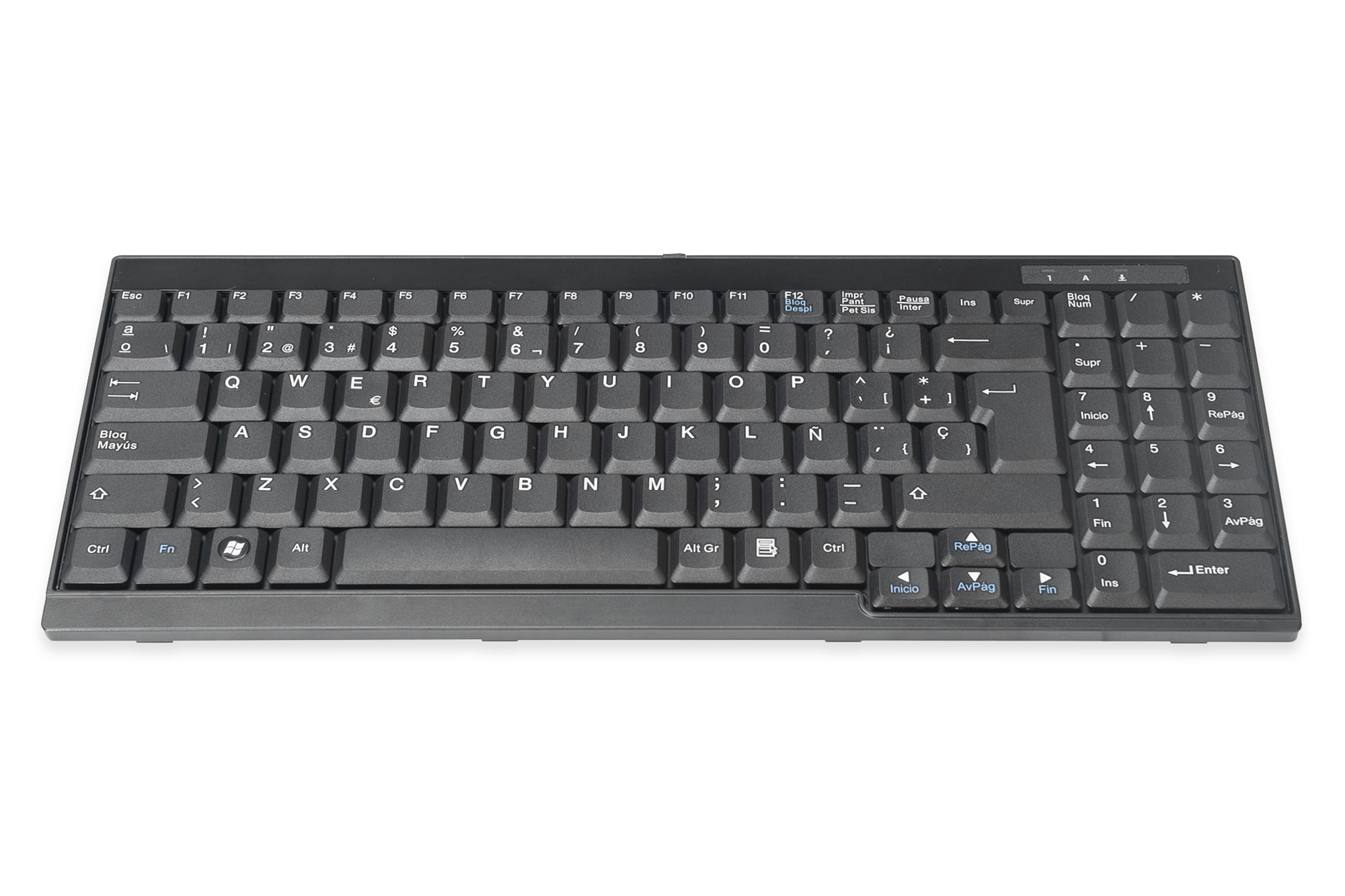 DIGITUS DS-72000ES Tastatur passend für DIGITUS TFT-Konsolen, spanisches Layout DIGITUS DS-72000ES Tastatur passend für DIGITUS TFT-Konsolen, spanisches Layout