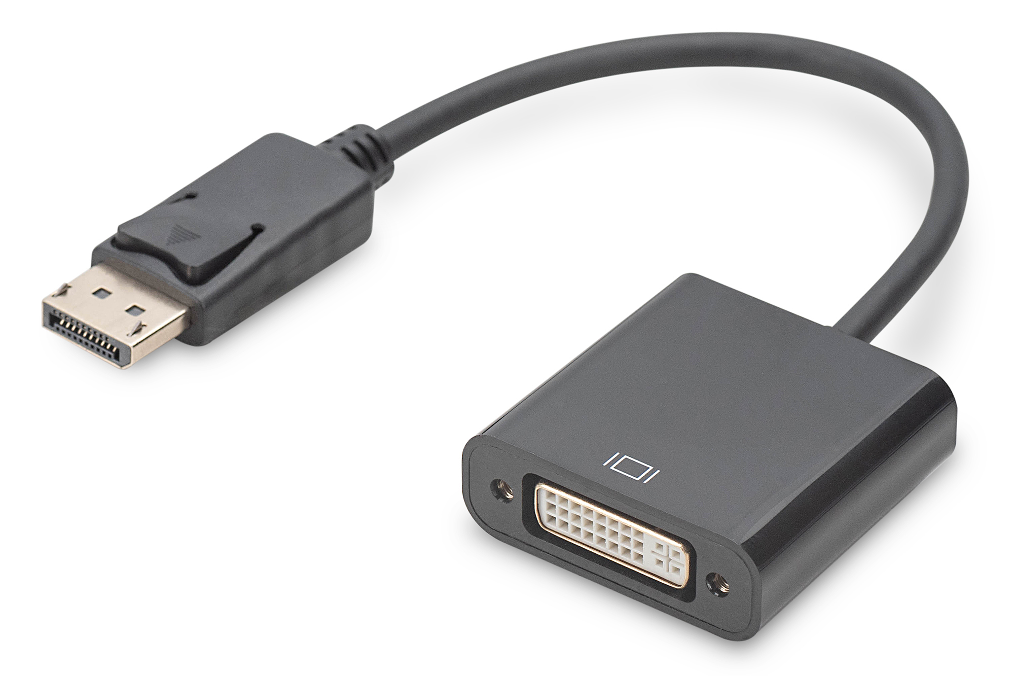 DIGITUS DB-340414-001-S Aktiver DisplayPort Adapter / Konverter, DP auf DVI DIGITUS DB-340414-001-S Aktiver DisplayPort Adapter / Konverter, DP auf DVI