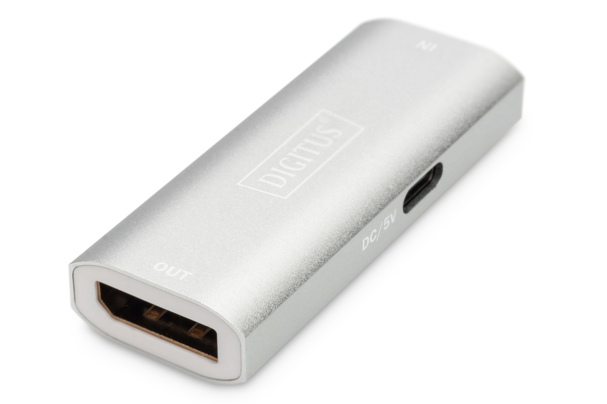 HDMI-Adapter, Silber, Kompakt, HDMI-Female zu Micro, DC/5V, Kleiner Anschluss