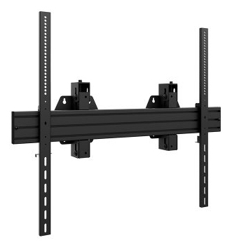 tv wall mount, full motion, dual arms, metal, black