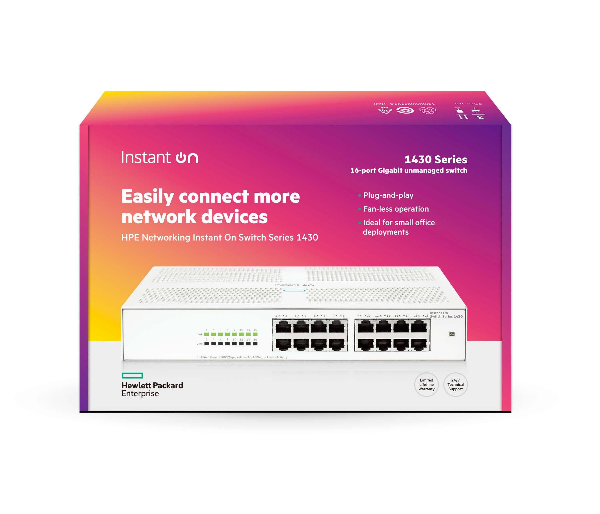 HPE Switch R8R47A Networking Instant On 1430 16G Switch Elektronik, Hardware, Computerausrüstung, Knotenpunkt