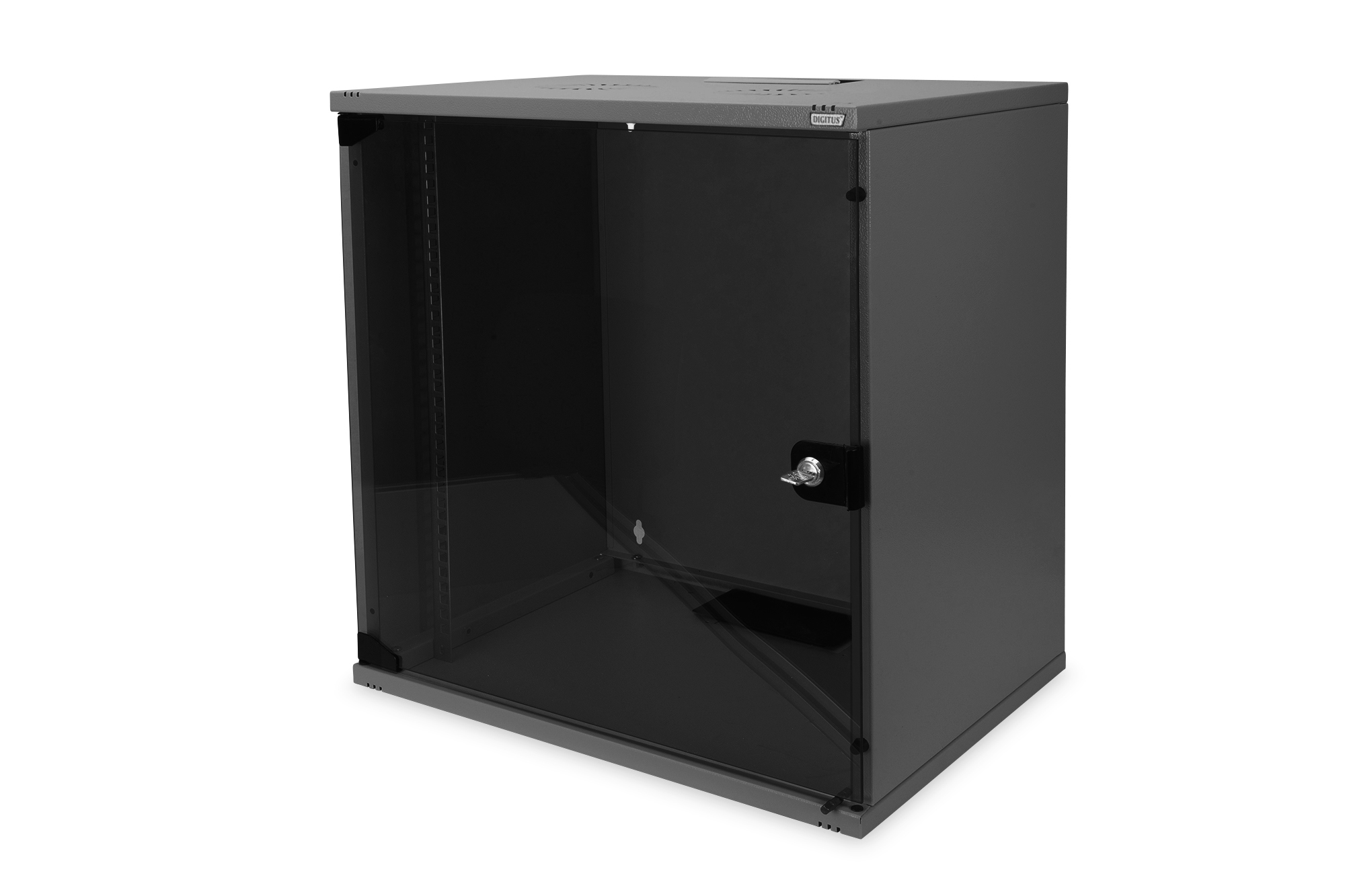 Schutzschrank, Wandmontage, Glasfront, Schloss, Metallgehäuse