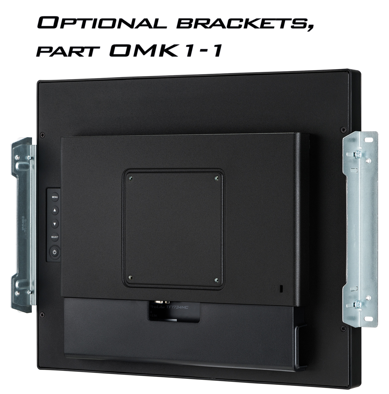 Brackets, Monitorbefestigung, Wandmontage, Metallhalterung, Rückansicht