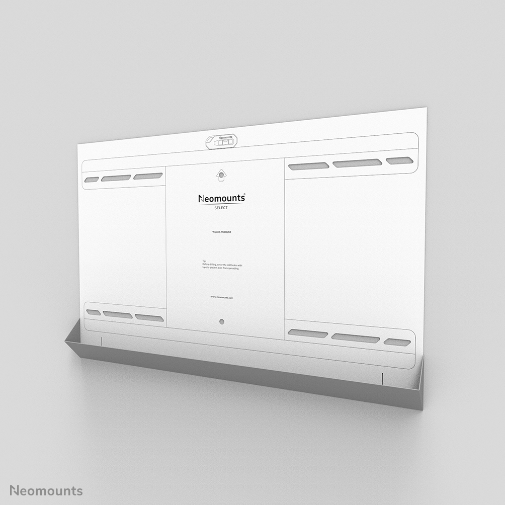 Neomounts Select Schwerlast-TV-Wandhalterung - 125 kg - 139,7 cm (55 Zoll) - 2,79 m (110 Zoll) - 800 x 600 mm - Höhenverstellung - Schwarz