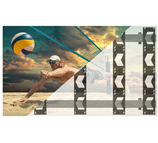 B-TECH SYSTEM X - Wall Mount for Unilumin UpanelS 4x4 DVLED Videowalls BT93UNIUPS-W-4X4/BS B-TECH SYSTEM X - Wall Mount for Unilumin UpanelS 4x4 DVLED Videowalls BT93UNIUPS-W-4X4/BS