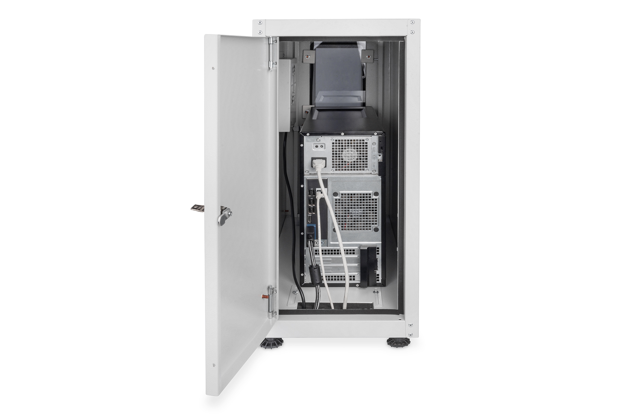DIGITUS DN-CC 9002 Computergehäuse mit eingebautem Filterlüfter und Nivellierfüßen