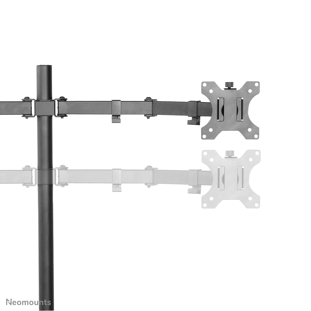 Neomounts Monitor-Tischhalterung - Klemme /Bolzen - 8 kg - 25,4 cm (10 Zoll) - 81,3 cm (32 Zoll) - 100 x 100 mm - Schwarz