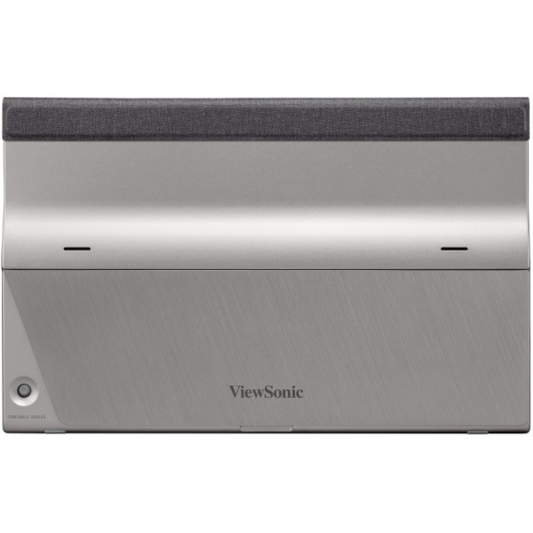 portabler Beamer, ViewSonic, projektor, gebürstetes Metall, silbern