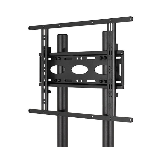 B-TECH Large Flat Screen Trolley / Floor Stand (VESA 600 x 400) - 1.6m Ø50mm Poles BT8504/BB V2