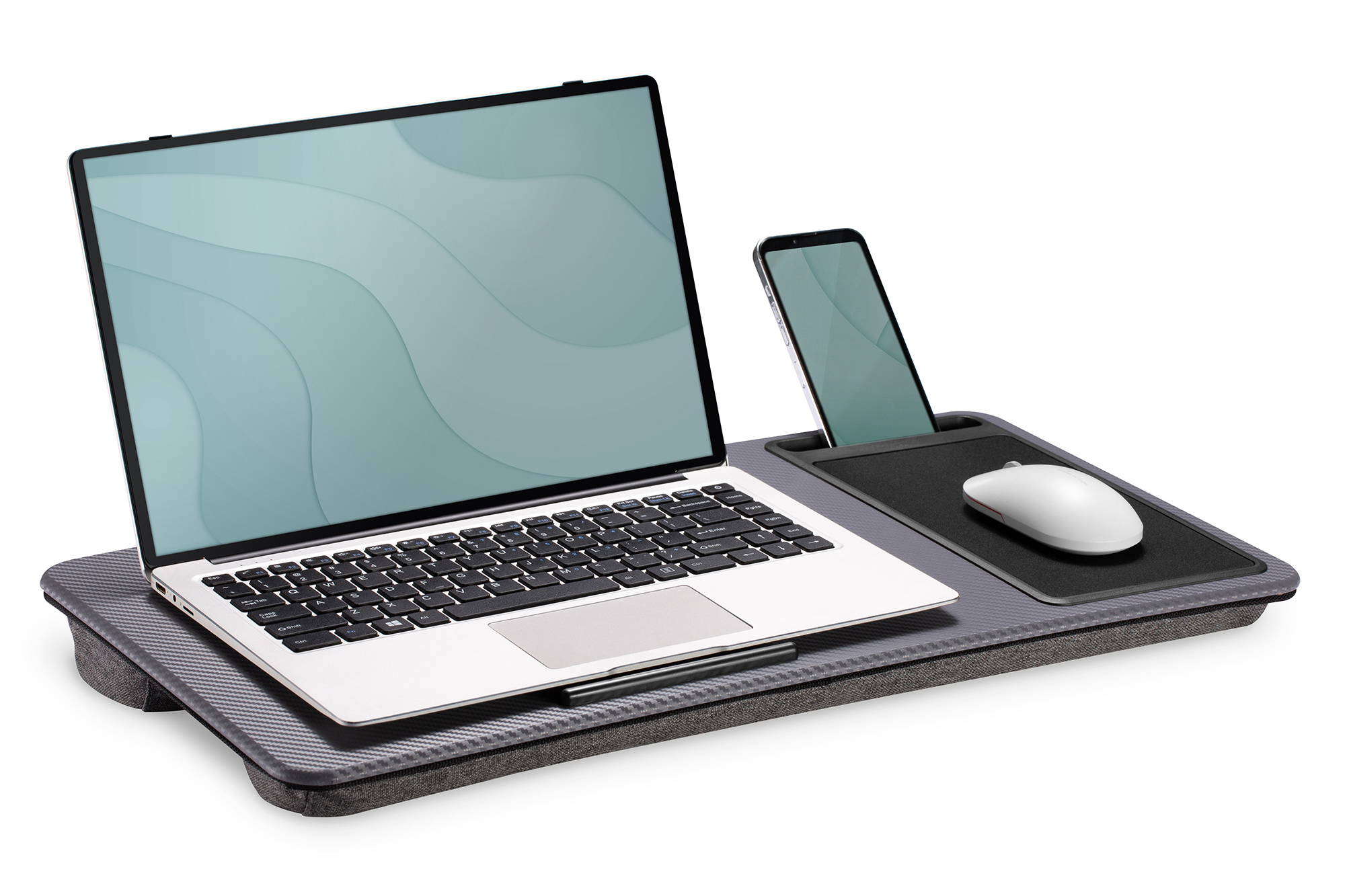 Laptop, Laptopständer, Funkelein Wireless Maus, Smartphone-Ladeanschluss, Schreibtisch-Hub