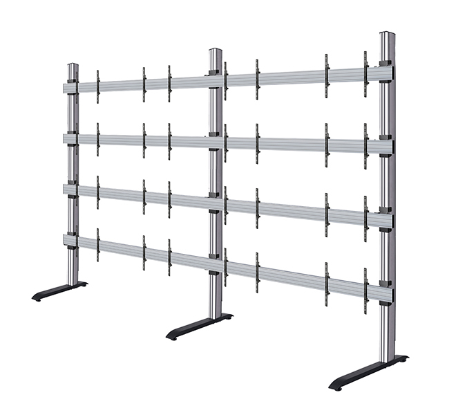 B-TECH SYSTEM X - 217 inch LG LSAC LED Bloc Ultimate Freestanding Videowall Display BT9370-LG-LSAC-4X4/BS