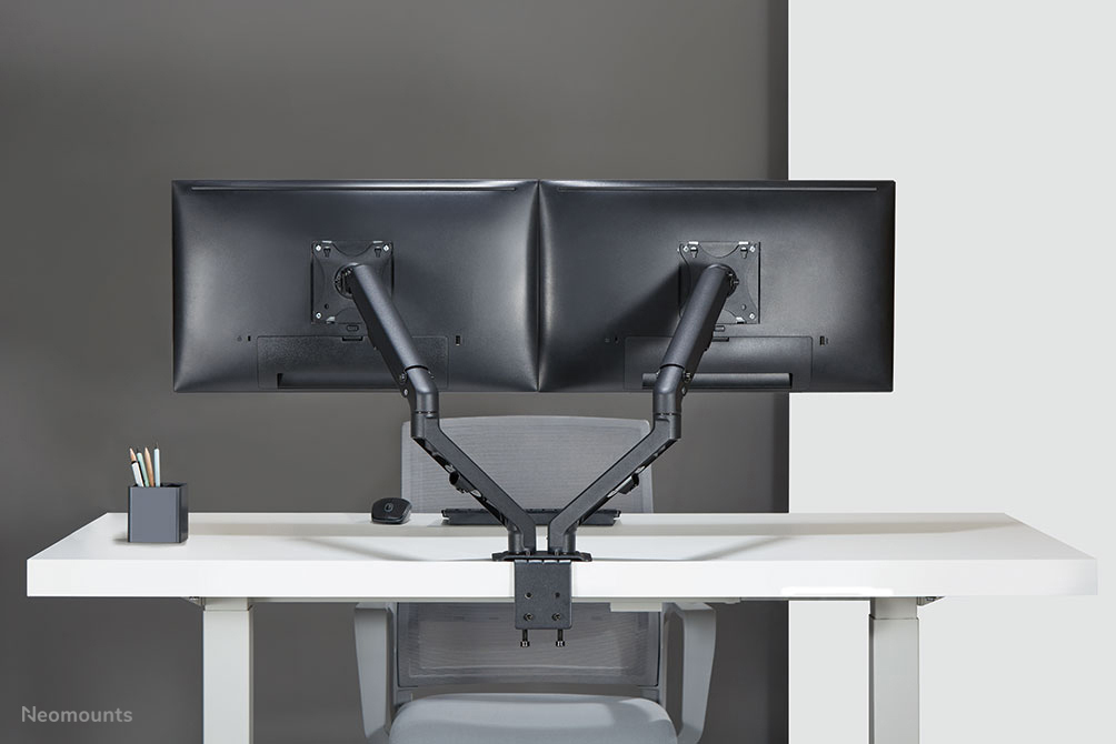 Neomounts Monitor-Tischhalterung - Klemme /Bolzen - 7 kg - 43,2 cm (17 Zoll) - 68,6 cm (27 Zoll) - 100 x 100 mm - Schwarz