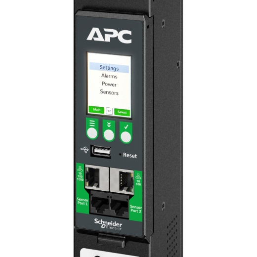 APC APDU10250ME - NetShelter Rack PDU Advanced, Metered, 11.5kW, 3PH, 415V, 20A, 520P6, 42 Outlet APC APDU10250ME - NetShelter Rack PDU Advanced, Metered, 11.5kW, 3PH, 415V, 20A, 520P6, 42 Outlet