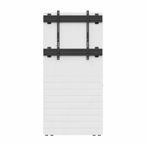 truck-bed, van-rack, cargo-bed, metal-straps, white-board