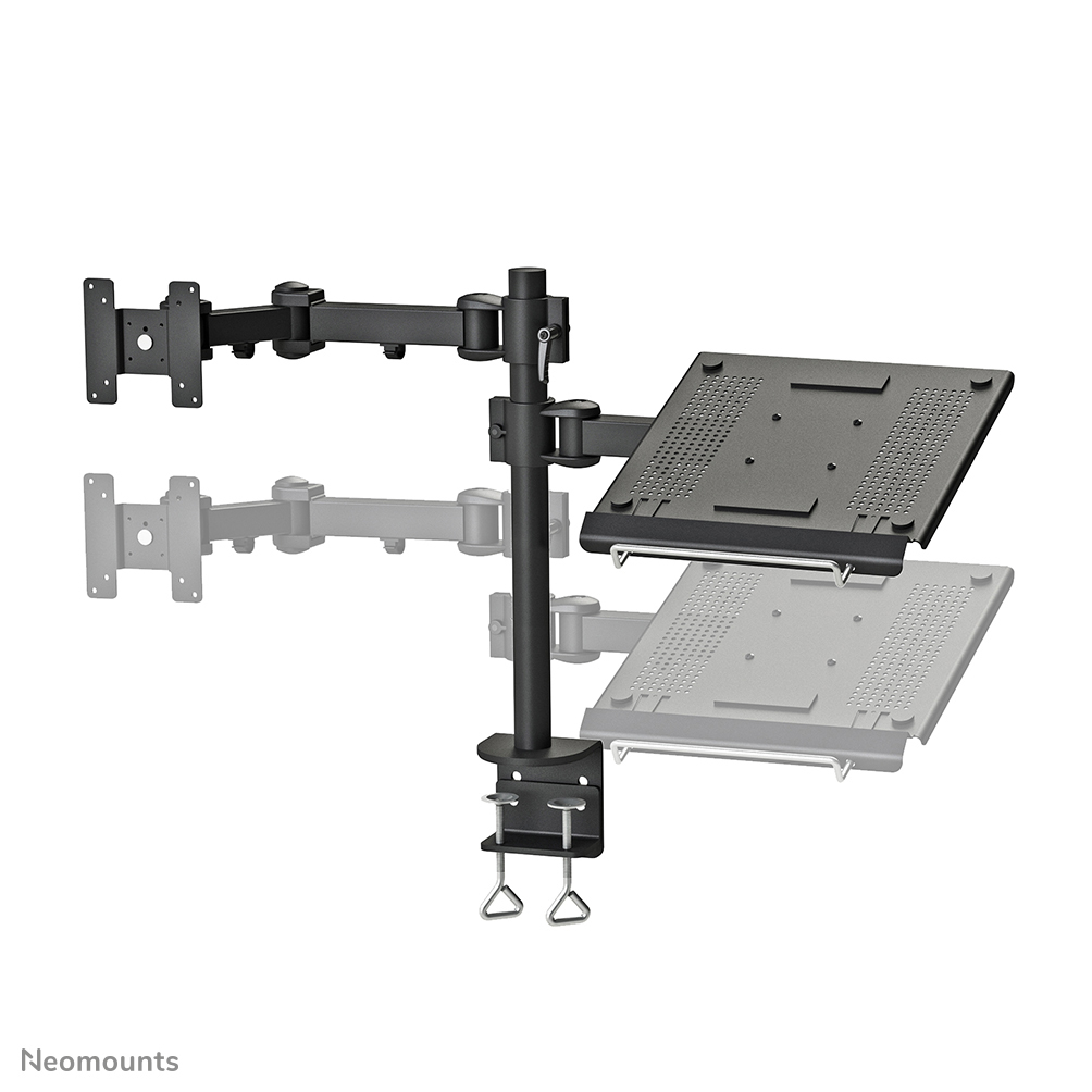 Neomounts Monitor-/Notebook -Tischhalterung - Klemme - 10 kg - 25,4 cm (10 Zoll) - 68,6 cm (27 Zoll) - 100 x 100 mm - Schwarz