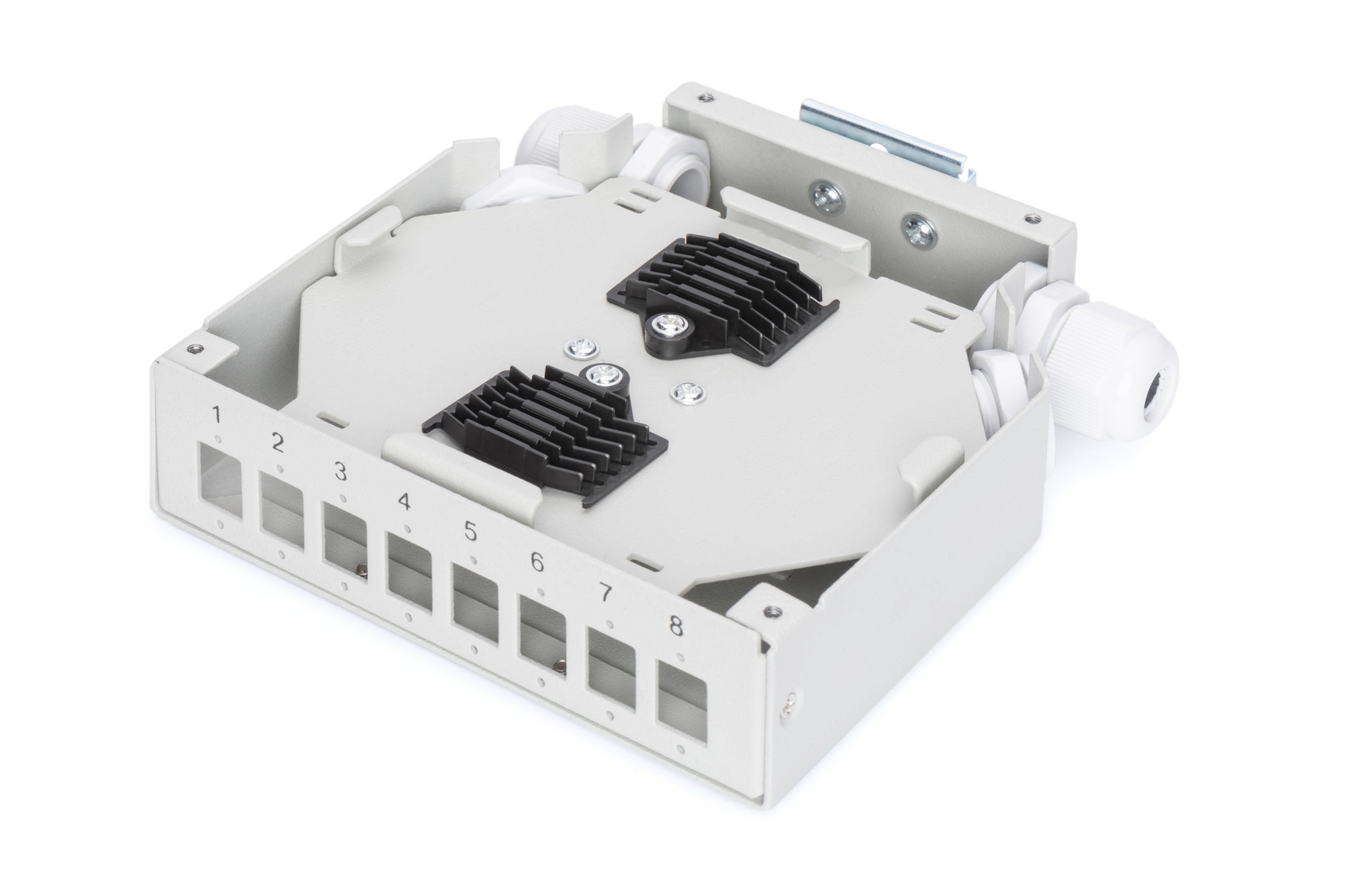 Patch-Panel, Netzwerk, Modular, Rackmontage, Frontplatte