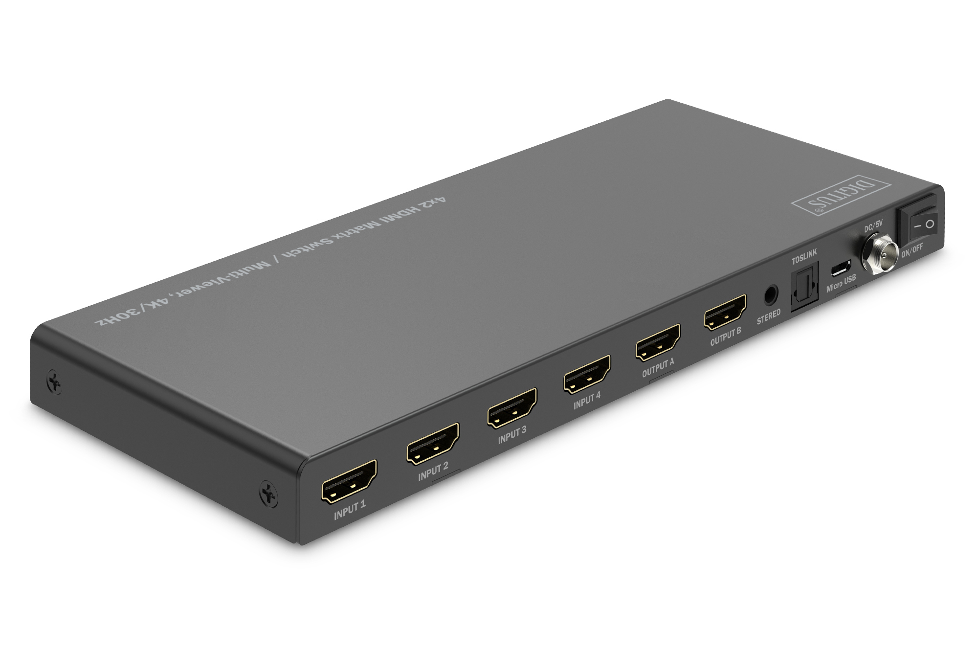 DIGITUS DS-55345 4x2 HDMI Matrix Switch / Multi-Viewer, 4K/30Hz DIGITUS DS-55345 4x2 HDMI Matrix Switch / Multi-Viewer, 4K/30Hz
