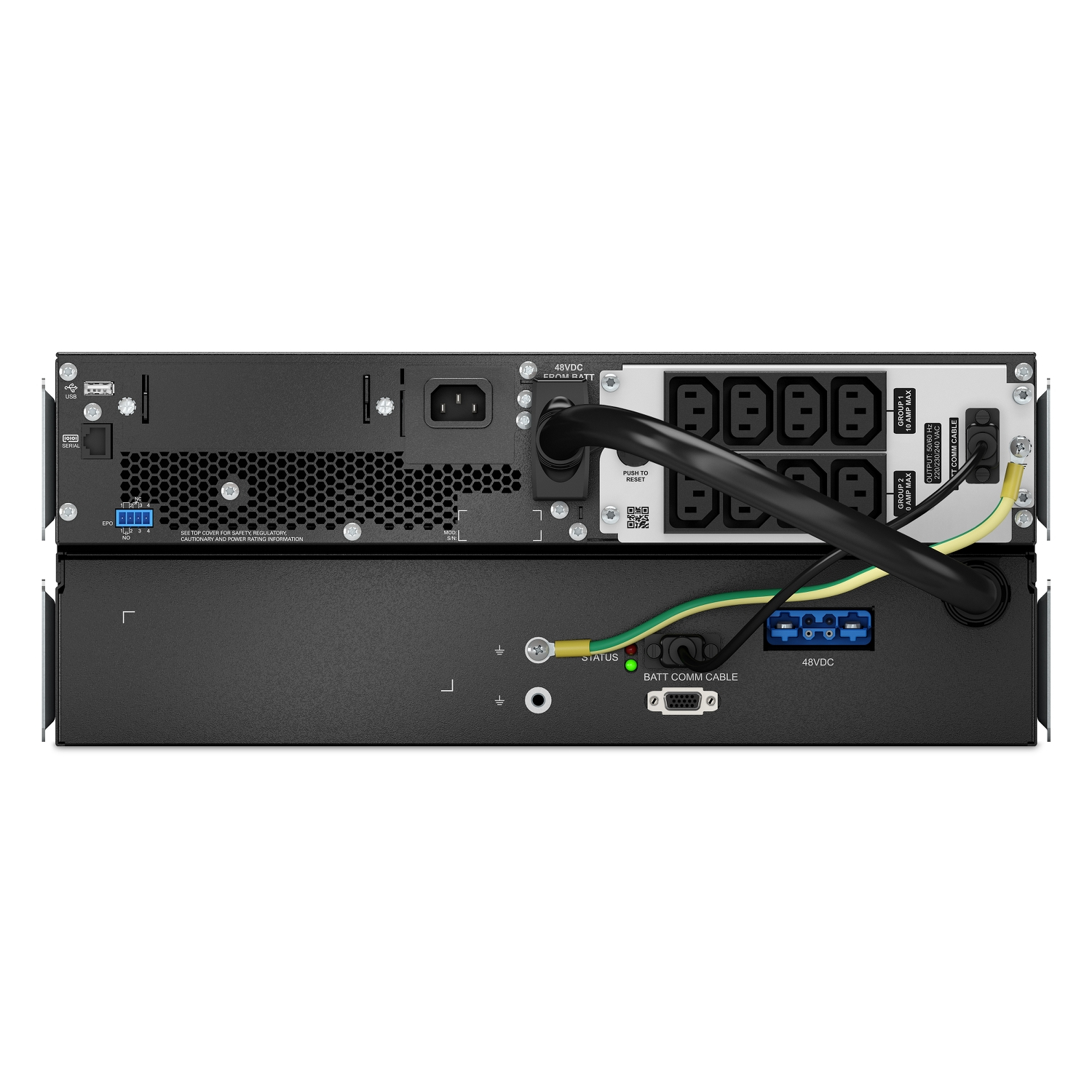 Server, Netzteil, Rackmontage, Industrie, Kabelzufuhr