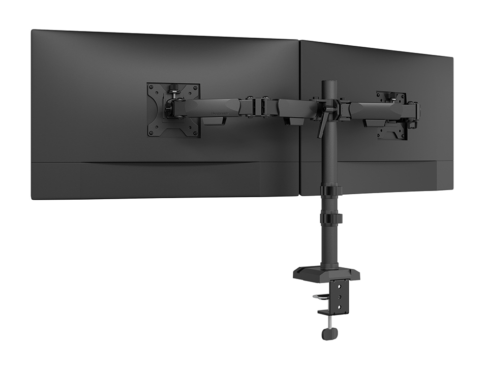 Neomounts Tisch-Monitorarm 2-fach neigbar, schwenkbar, drehbar (VESA 100x100) DS60-600BL2