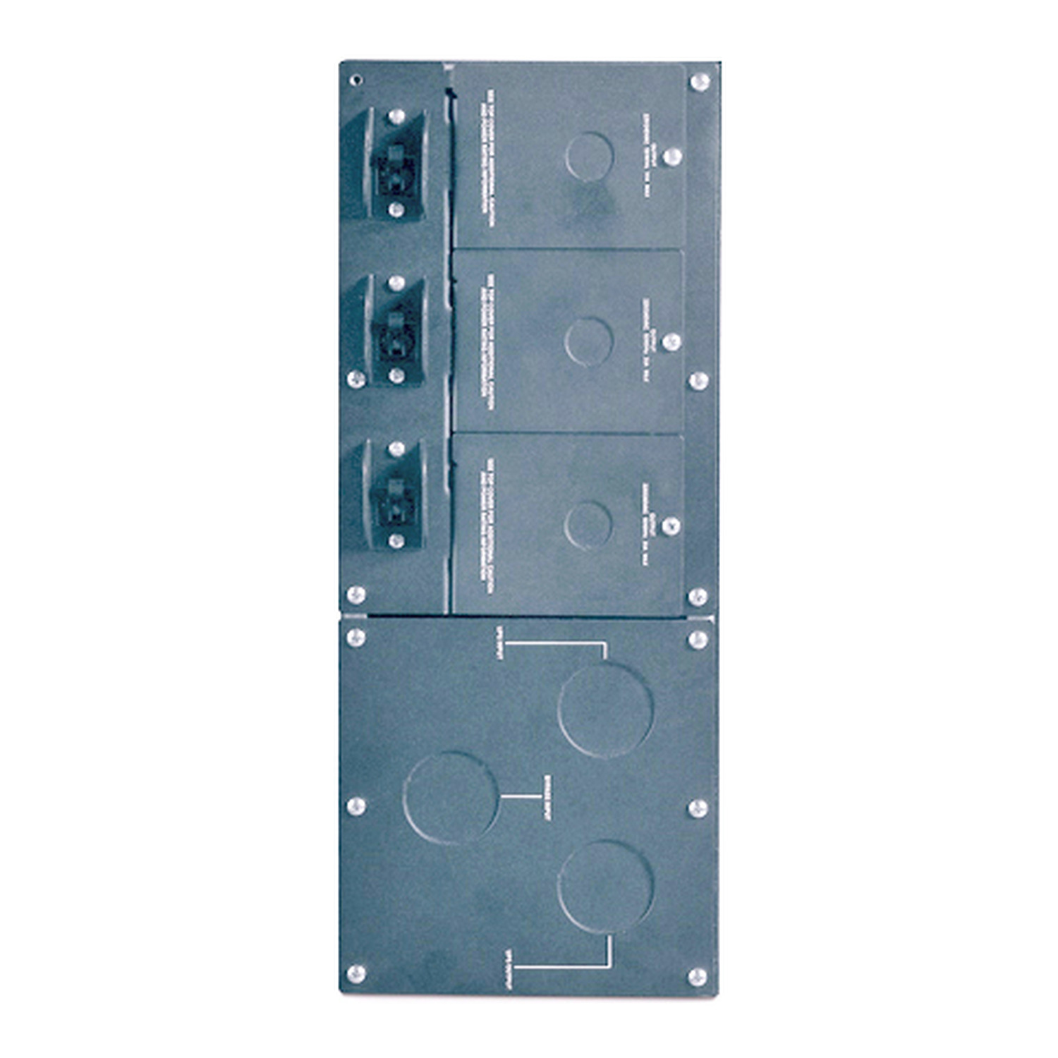 Schalttafel, Schalttafelgehäuse, elektrische Schalttafel, blaues Panel, Trennschalter