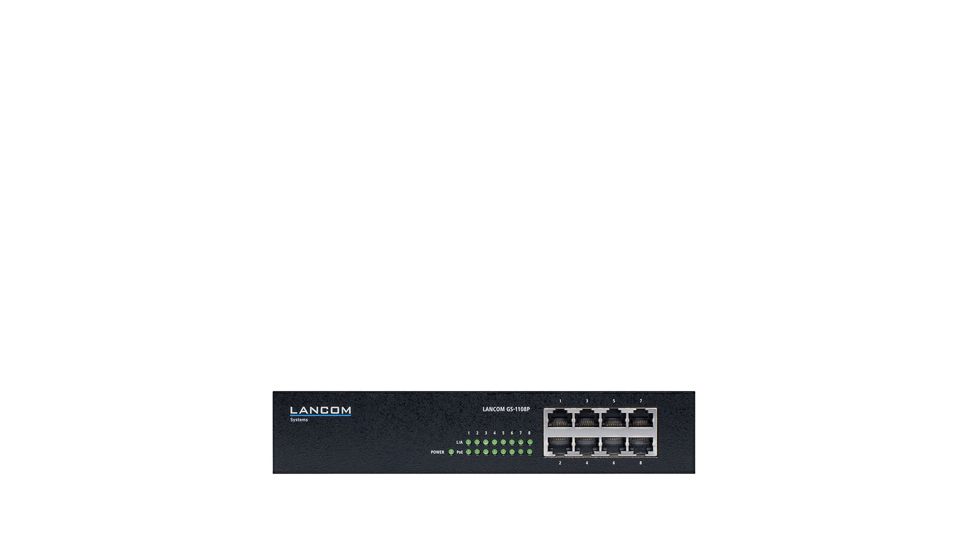 LANCOM Switch GS-1108P - unmanaged - 8 x 10/100/1000 (PoE+) Elektronik, Hardware
