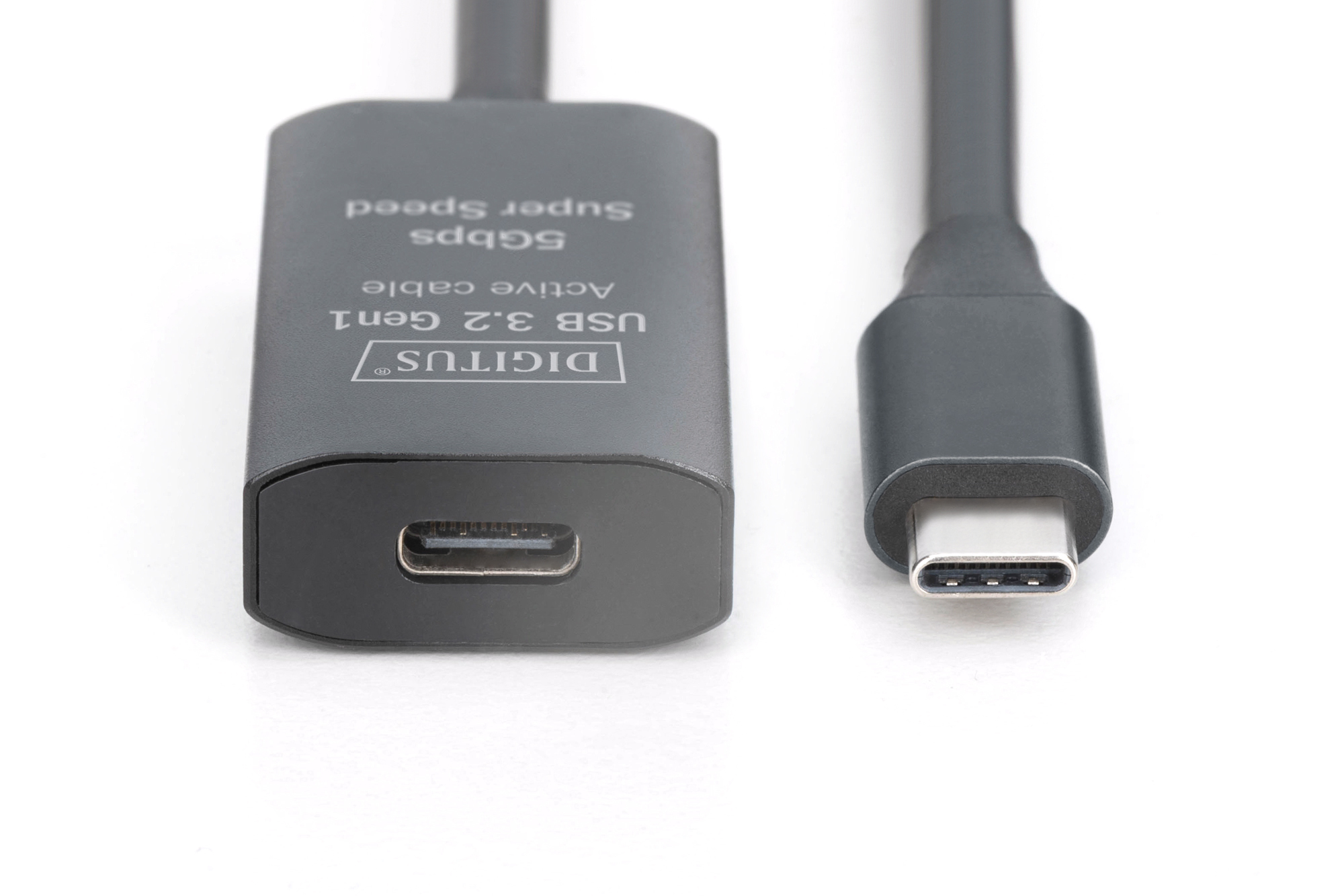 USB-C Adapter, USB-C Anschluss, schwarz/gray, Adapterkabel, Kabeltyp USB-C