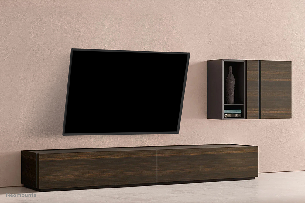 Neomounts TV-Wandhalterung - 101,6 cm (40 Zoll) - 190,5 cm (75 Zoll) - 100 x 100 mm - 600 x 400 mm - 0 - 12 Grad  - Schwarz