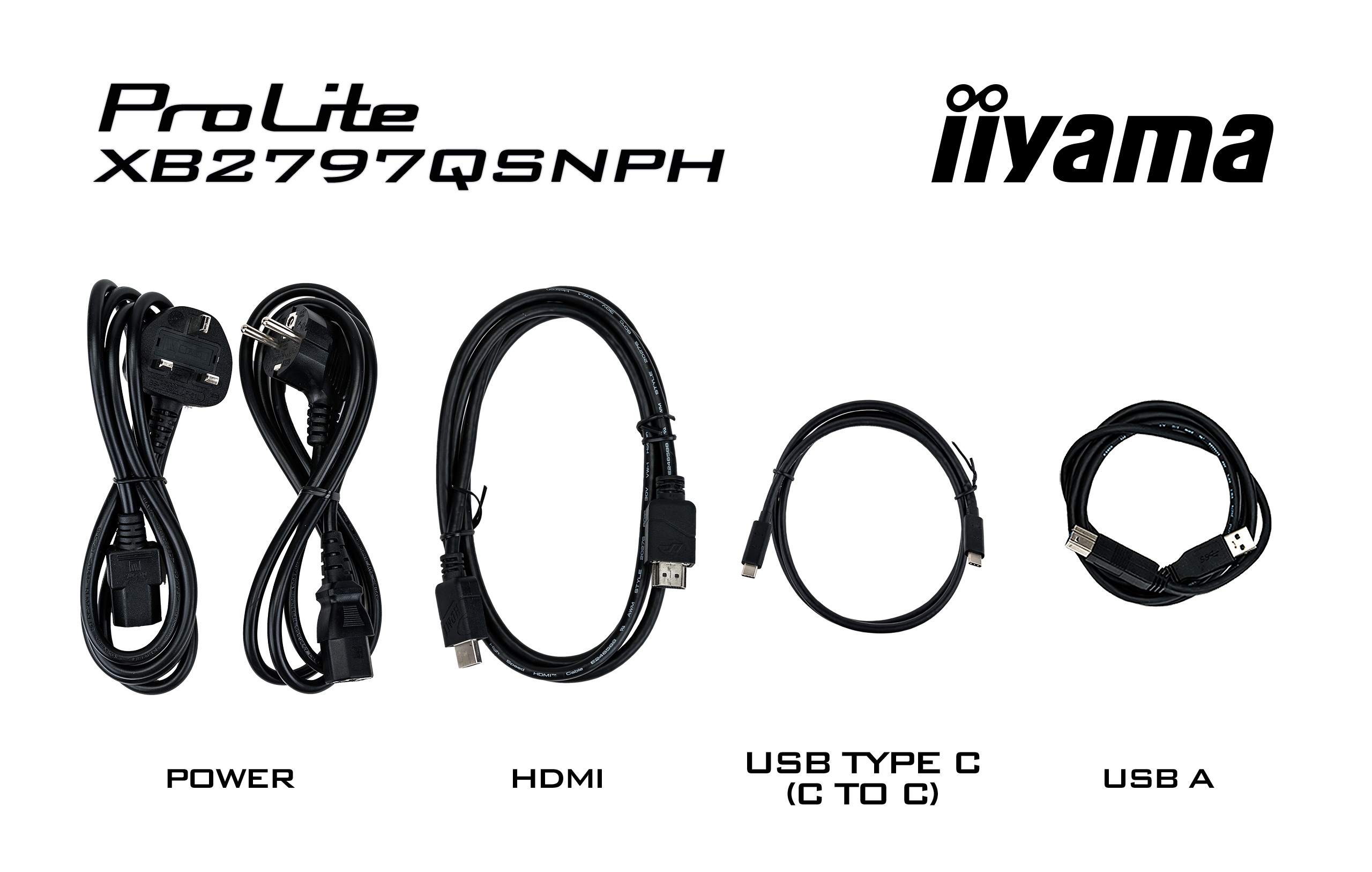 Stromkabel, HDMI, USB-C, USB-A, Kabel