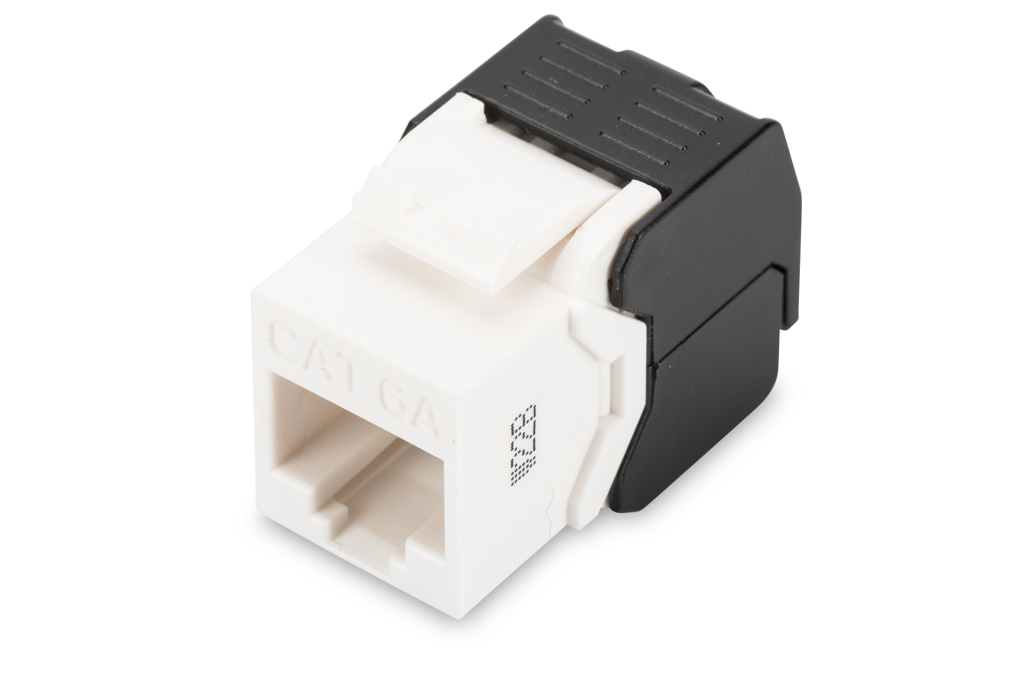 RJ45, Ethernet, Modular connector, Cat 6A, White black housing