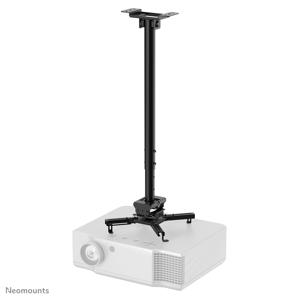 Neomounts CL25-550BL1 Beamer Deckenhalterung - H 74,5-114,5 cm - einfache Installation - volle Bewegung Elektronik, Beamer