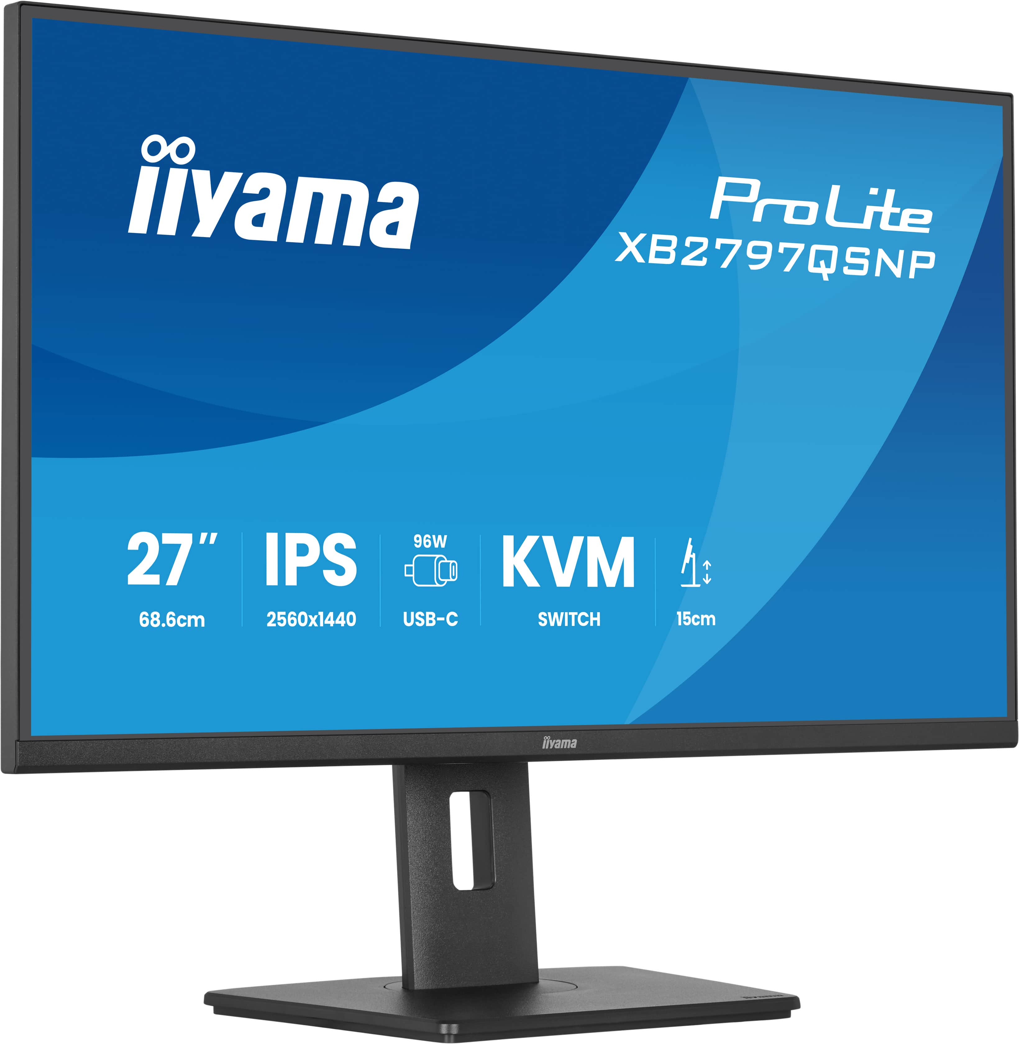 27 Zoll, IPS, LED-Monitor, USB-C, KVM