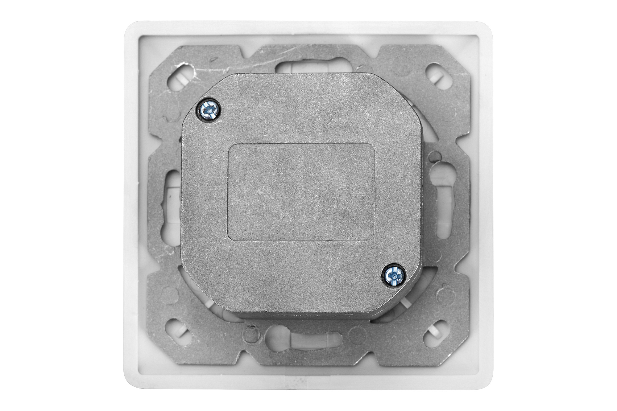elektrischer wlan, wechselrahmen, montageplatte, metall, schwarz-weiß