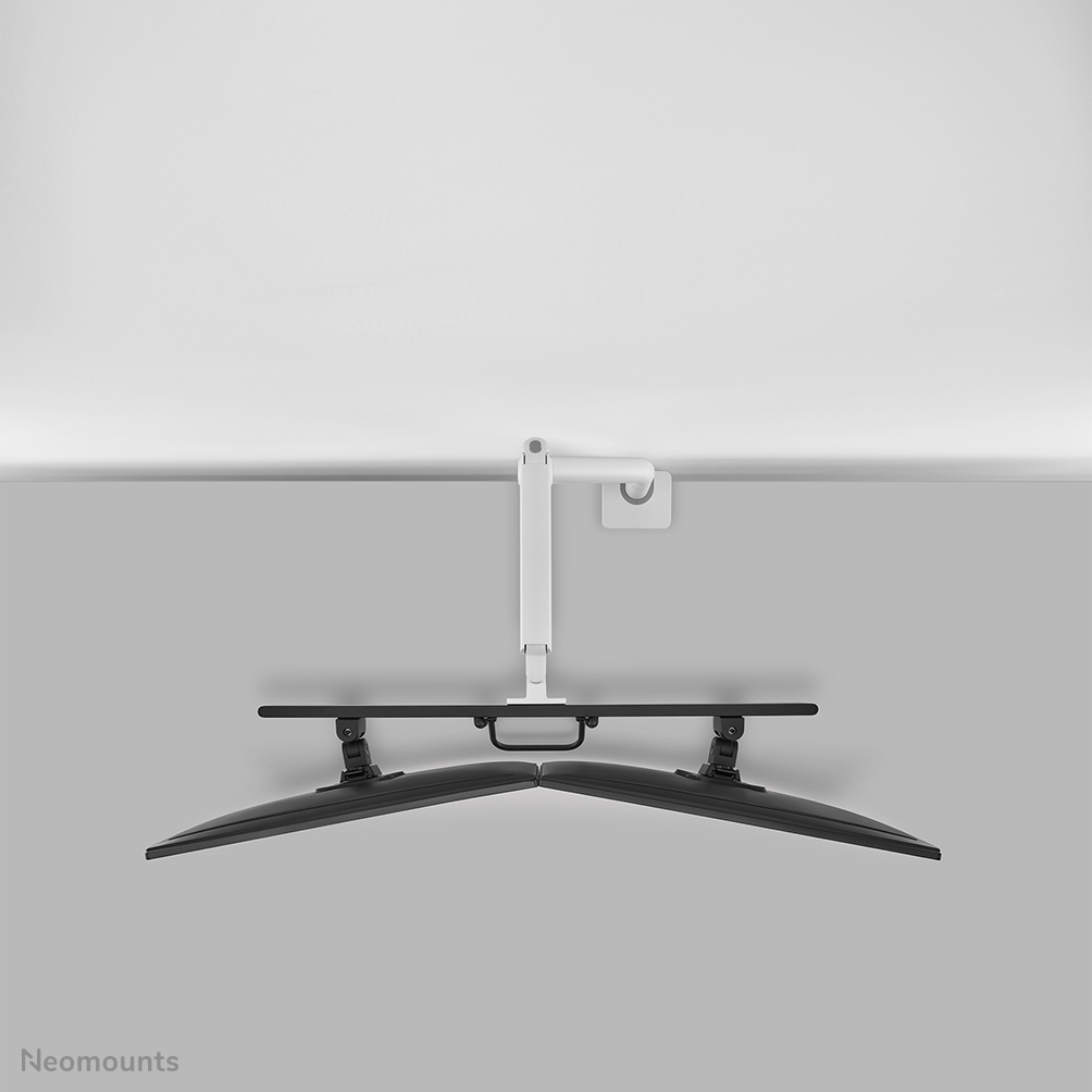 Neomounts Select Desk Mount double display crossbar topfix clamp