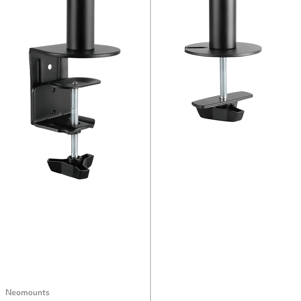 Neomounts Select Flachbild Tischhalterung - Klemme /Bolzen - 8 kg - 25,4 cm (10") - 68,6 cm (27") - 100 x 100 mm - Schwarz
