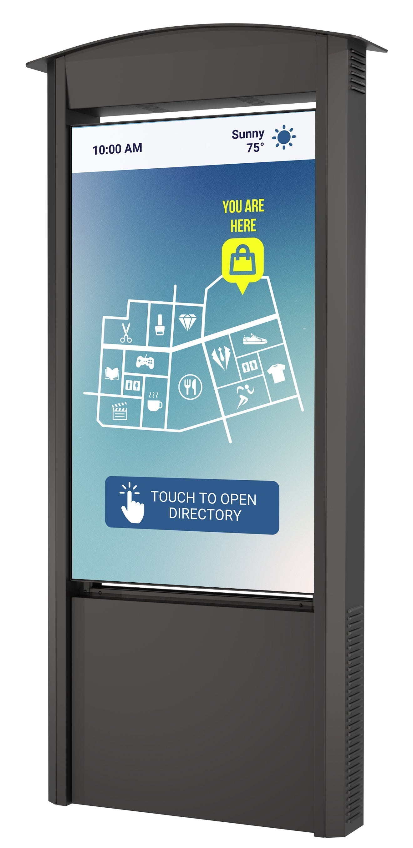 Peerless-AV Outdoor Smart City Kiosk KOP55XHB-EUK Postfach, Kiosk, Elektronik, Bildschirm
