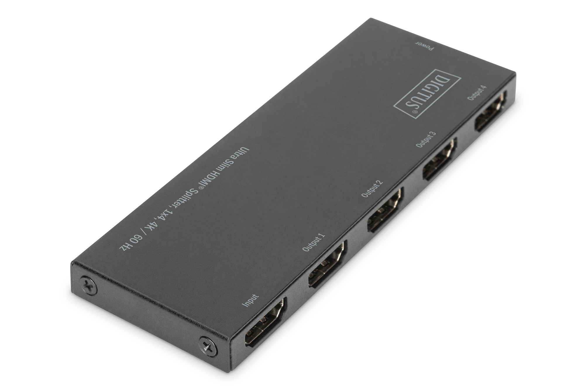 USB-Hub, 5-Port, HDMI-Ausgänge, Metallgehäuse, Schwarz
