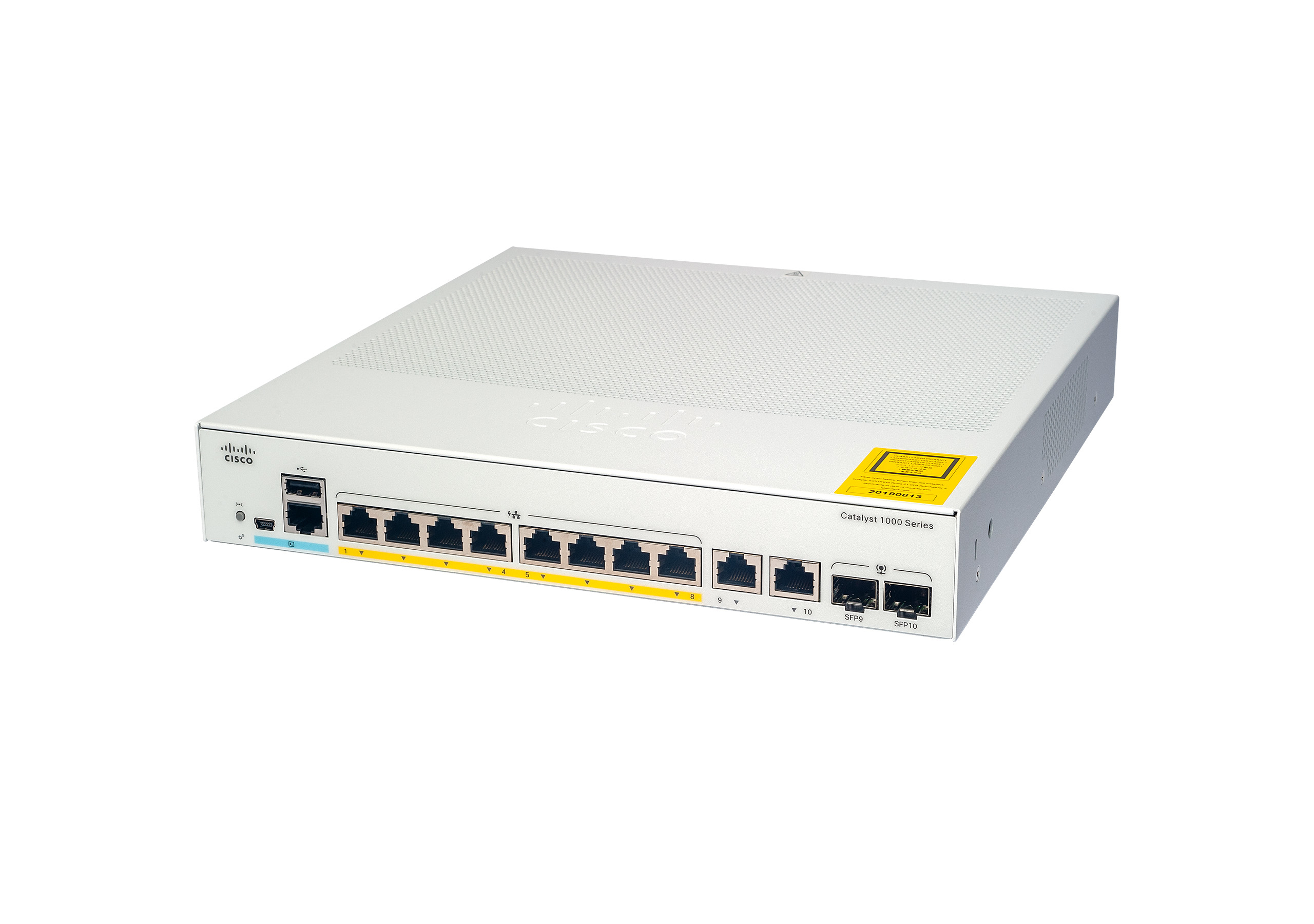 CISCO Switch C1000-8T-2G-L, 8x10/100/GB, 2xDualPorts, L2