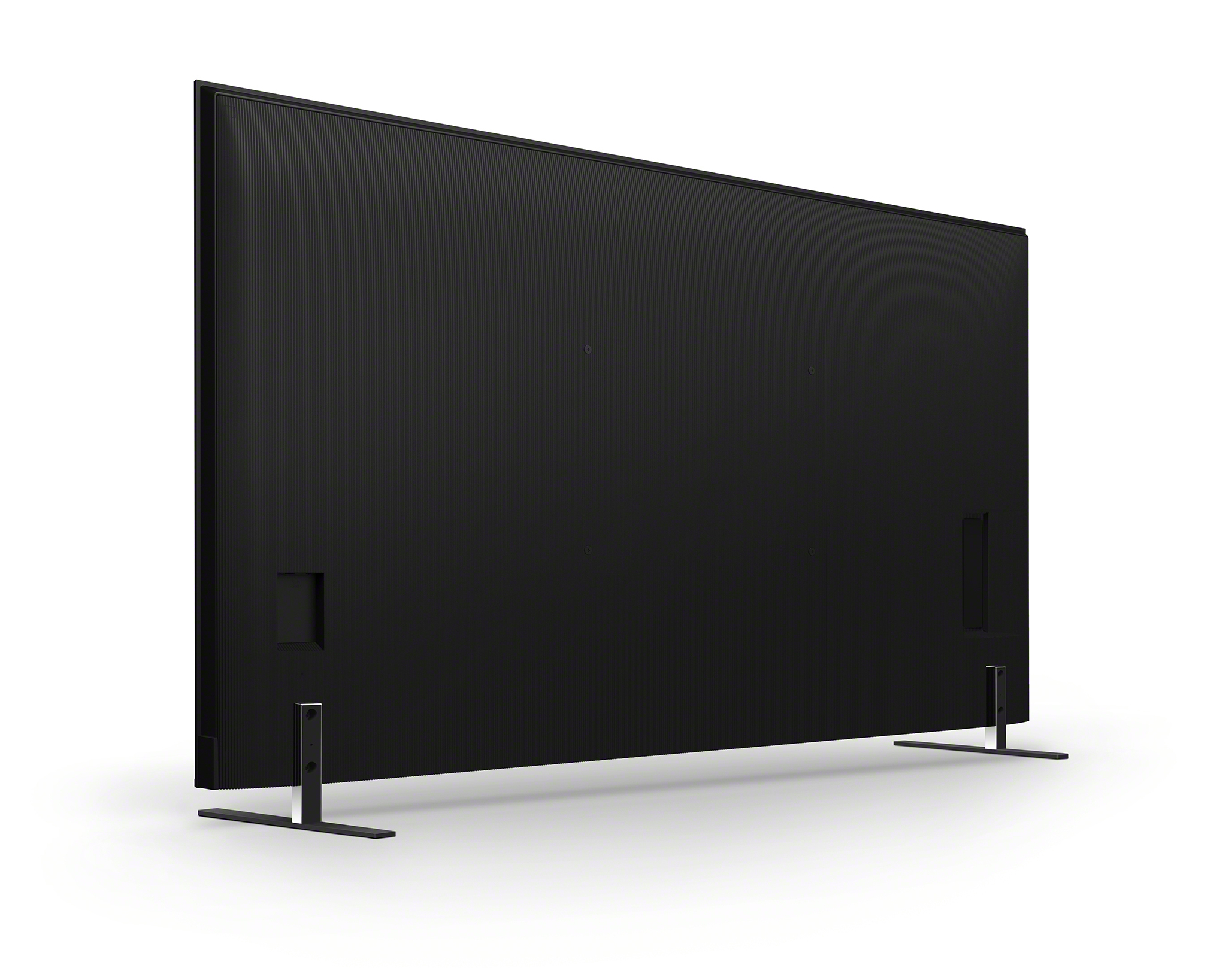 Fernseher, Flachbildschirm, LED-TV, schwarz, Standfüße