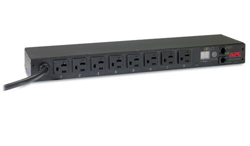 APC Rack PDU, Metered, 1U, 20A, 120V, (8) 5-20