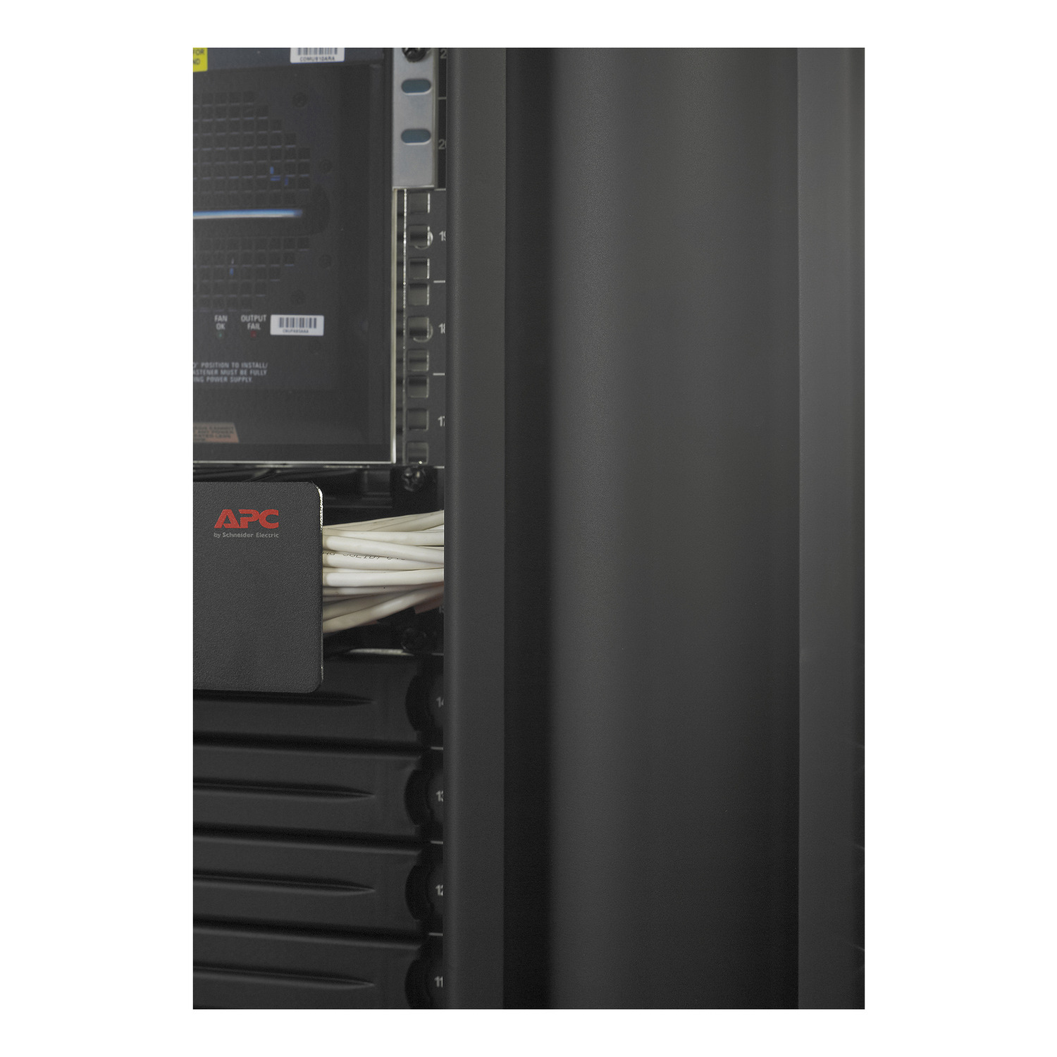 server, rack, Schrank, APC, Kabelsalat