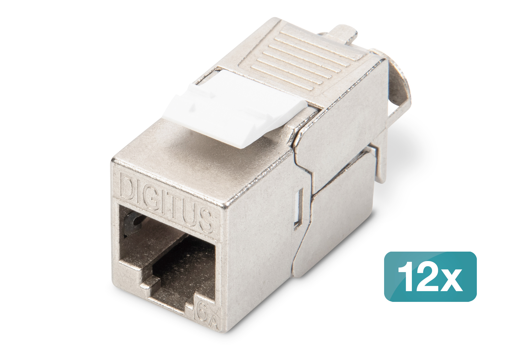 RJ45, Netzwerkstecker, Kupfer, Metall, Kabelanschluss