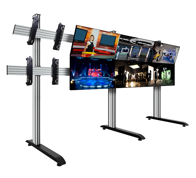 Bildschirmwand, Monitore, Video Wall, LED-Display, Klemmhalterung